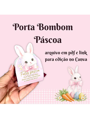 Arquivo Porta Bombom Coelho da Páscoa