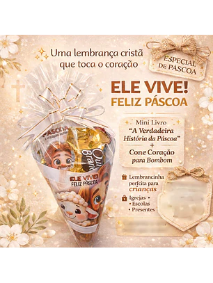 Arquivo Cone Coração Páscoa Criatã