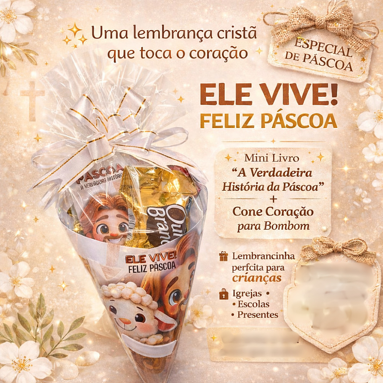 Arquivo Cone Coração Páscoa Criatã 1