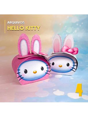 Arquivo de Corte Caixa bombom Hello Kitty 