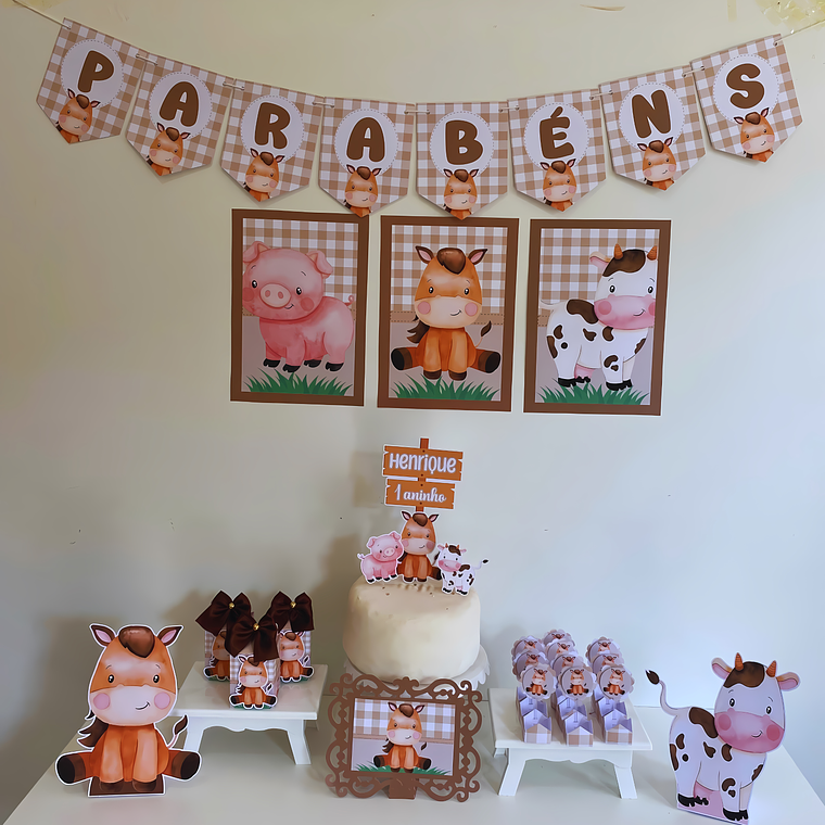 Arquivo de Corte Só um Bolinho Fazendinha 1