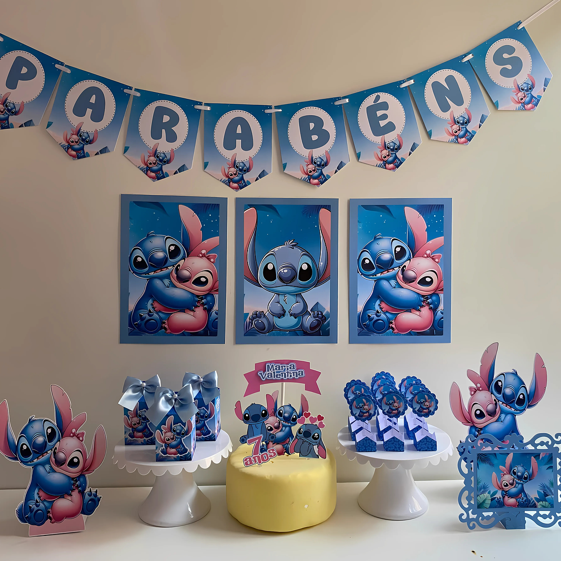 Arquivo de Corte Só um Bolinho Stitch e Angel 1