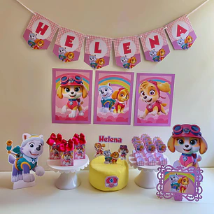 Arquivo de Corte Só um Bolinho Patrulha Canina - Skye e Everest