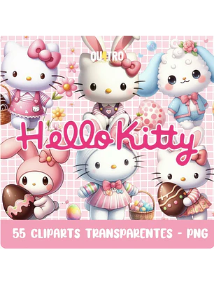 Kit Digital Hello Kitty Páscoa