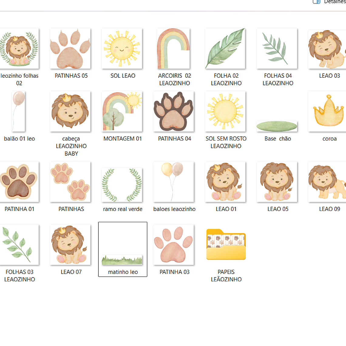 Kit Digital Leãozinho Baby 2