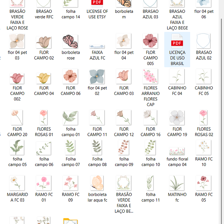 Kit Digital Flores do Campo 3