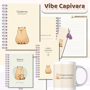 Arquivo Pack Encadernação Vibe Capivara