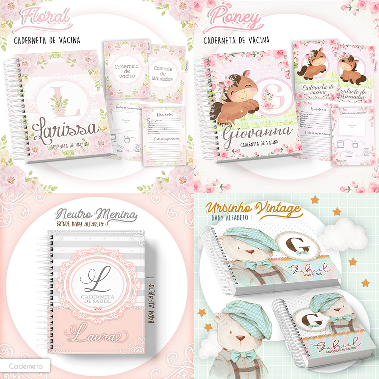 Pack Arquivos Cadernetas de Vacinas - 32 temas  3