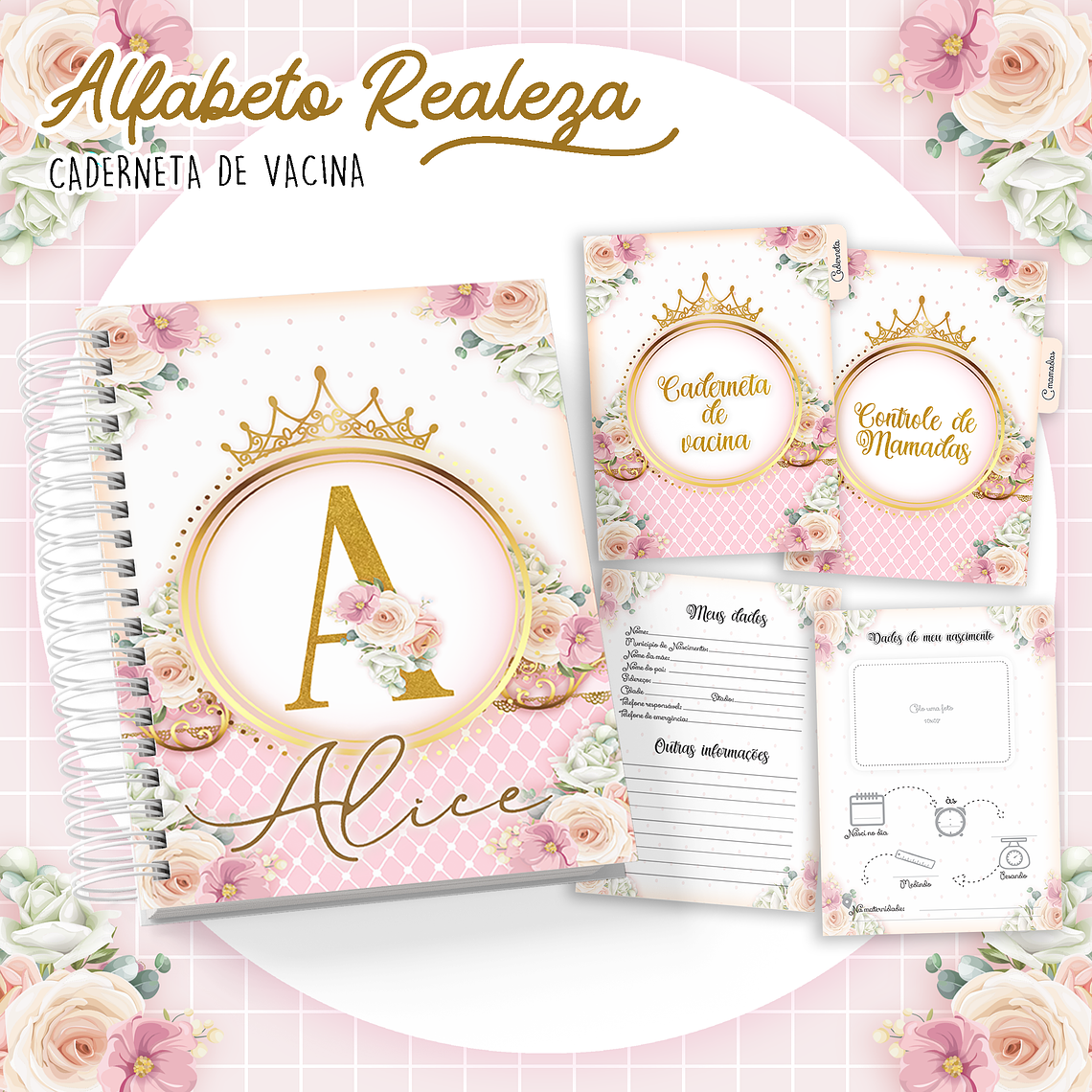 Arquivo Caderneta de Vacina Alfabeto Realeza 1