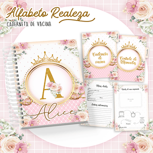 Arquivo Caderneta de Vacina Alfabeto Realeza