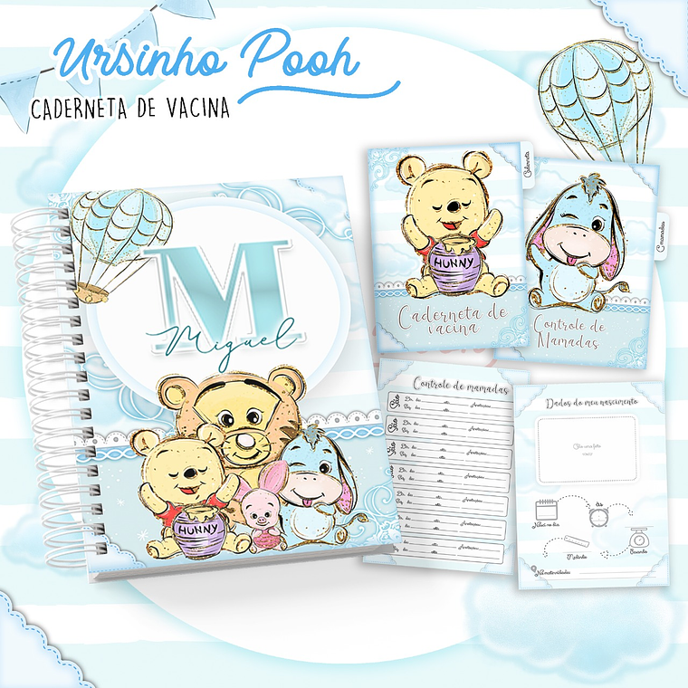 Arquivo Caderneta de Vacina Ursinho Pooh 1