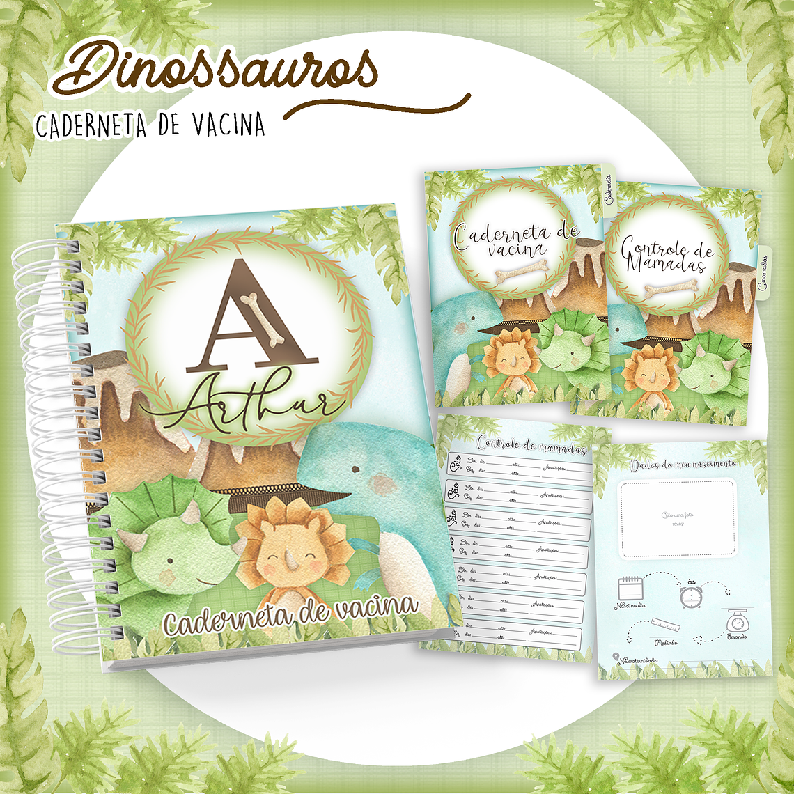 Arquivo Caderneta de Vacina Dinossauros 1