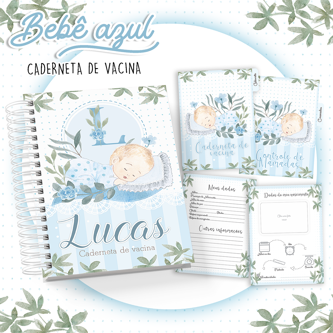 Arquivo Caderneta de Vacina Bebê azul 1