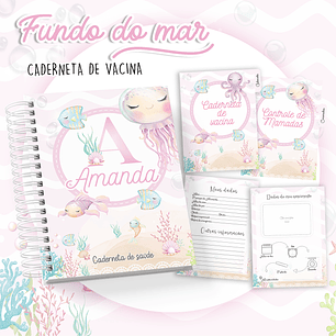Arquivo Caderneta de Vacina Fundo do Mar Menina