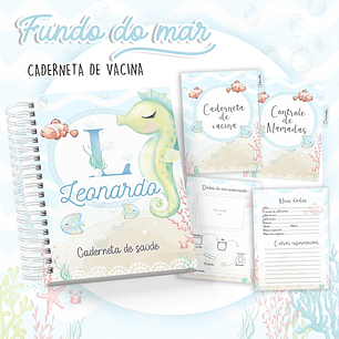 Arquivo Caderneta de Vacina Fundo do Mar Menino