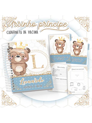 Arquivo Caderneta de Vacina Ursinho Príncipe
