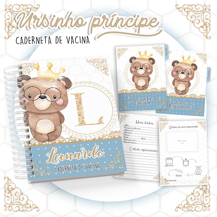 Arquivo Caderneta de Vacina Ursinho Príncipe 1