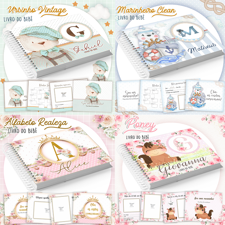Arquivo Pack Livro do Bebê - 32 temas 1