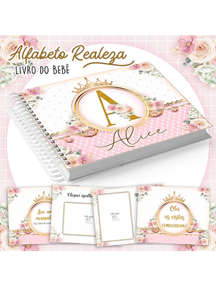 Arquivo Livro do Bebê Alfabeto Realeza Rosa