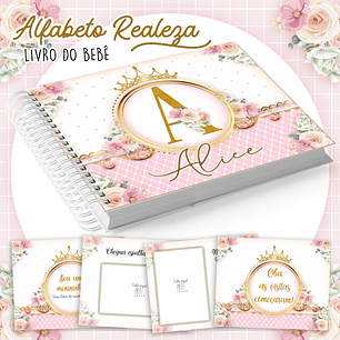 Arquivo Livro do Bebê Alfabeto Realeza Rosa