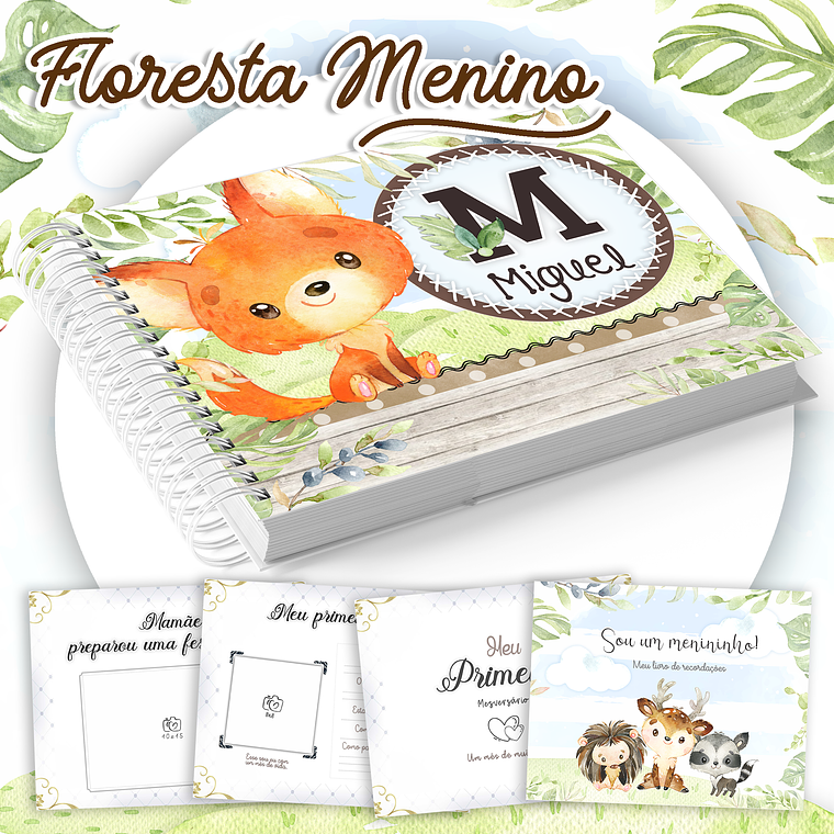 Arquivo Livro do Bebê Floresta Menino 1
