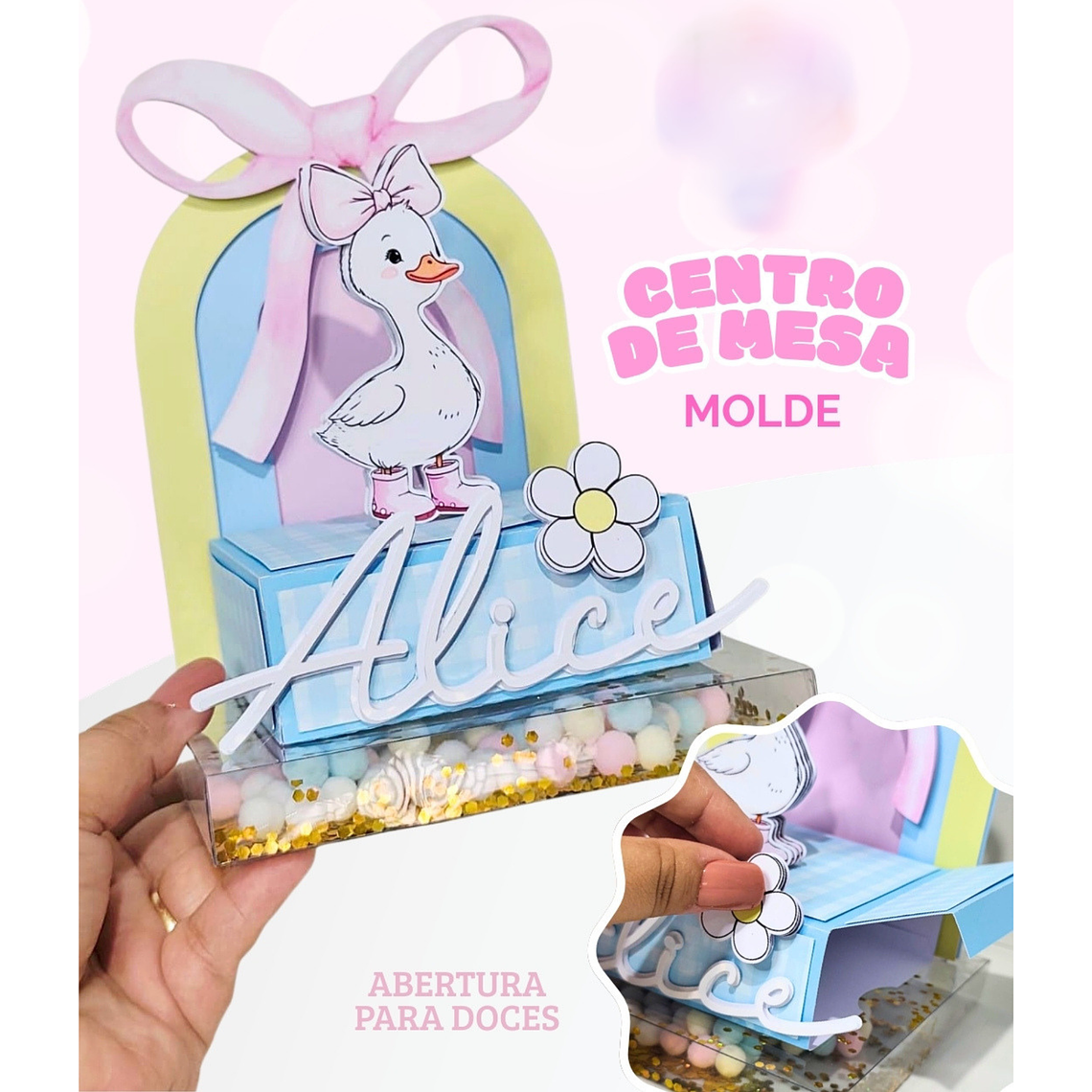 Arquivo de Corte Molde Centro de Mesa de Andar 1