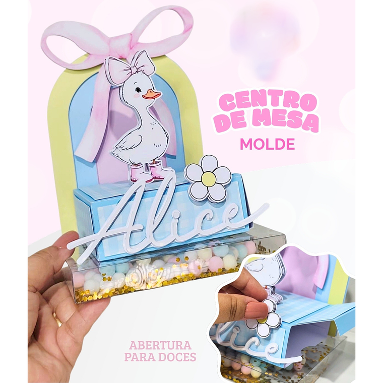 Arquivo de Corte Molde Centro de Mesa de Andar 1