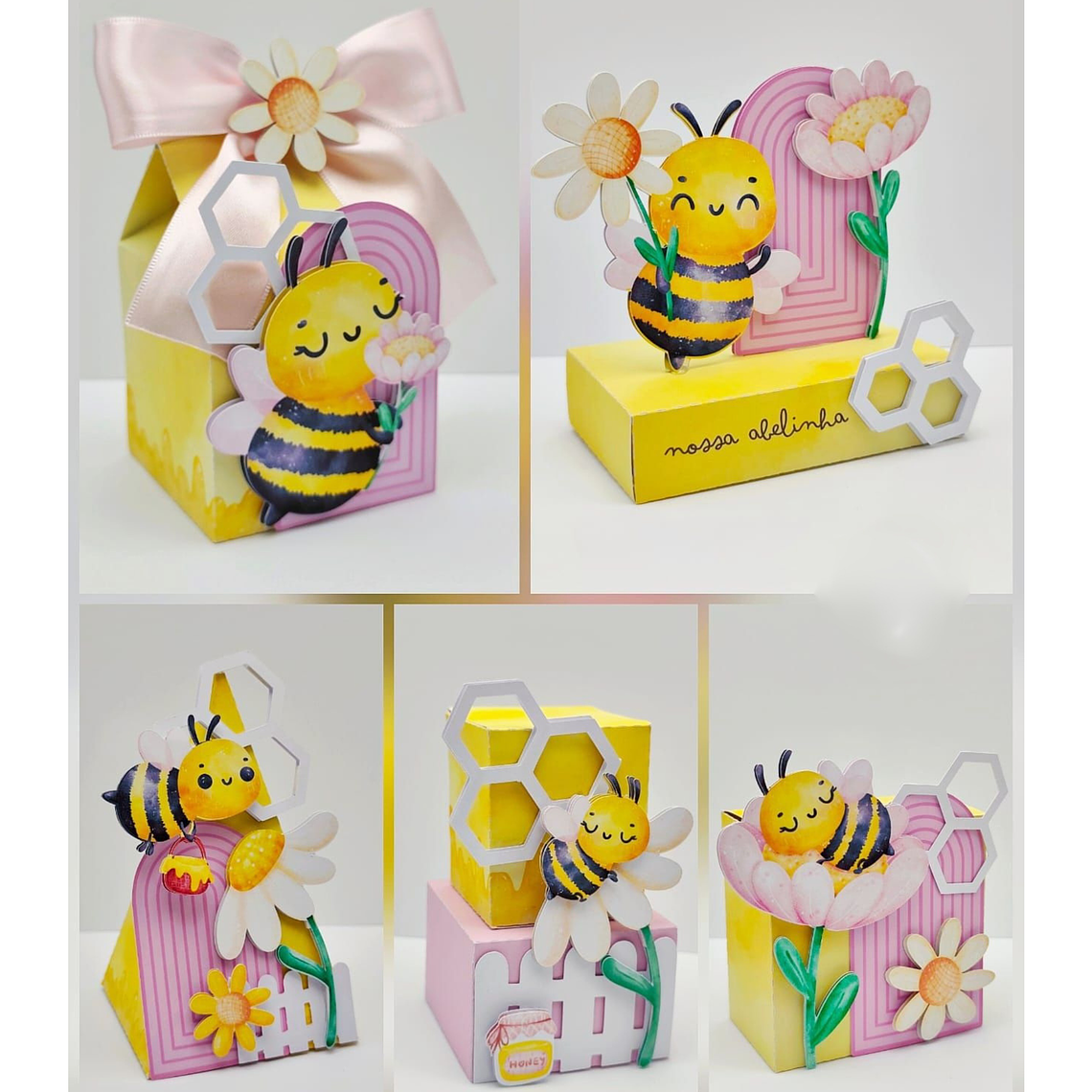 Arquivo de Corte Abelhinha Aquarela 1