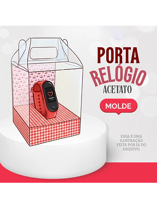 Arquivo de Corte Molde Caixa Porta Relógio