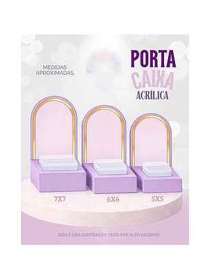 Arquivo de Corte Porta Caixa Acrílica
