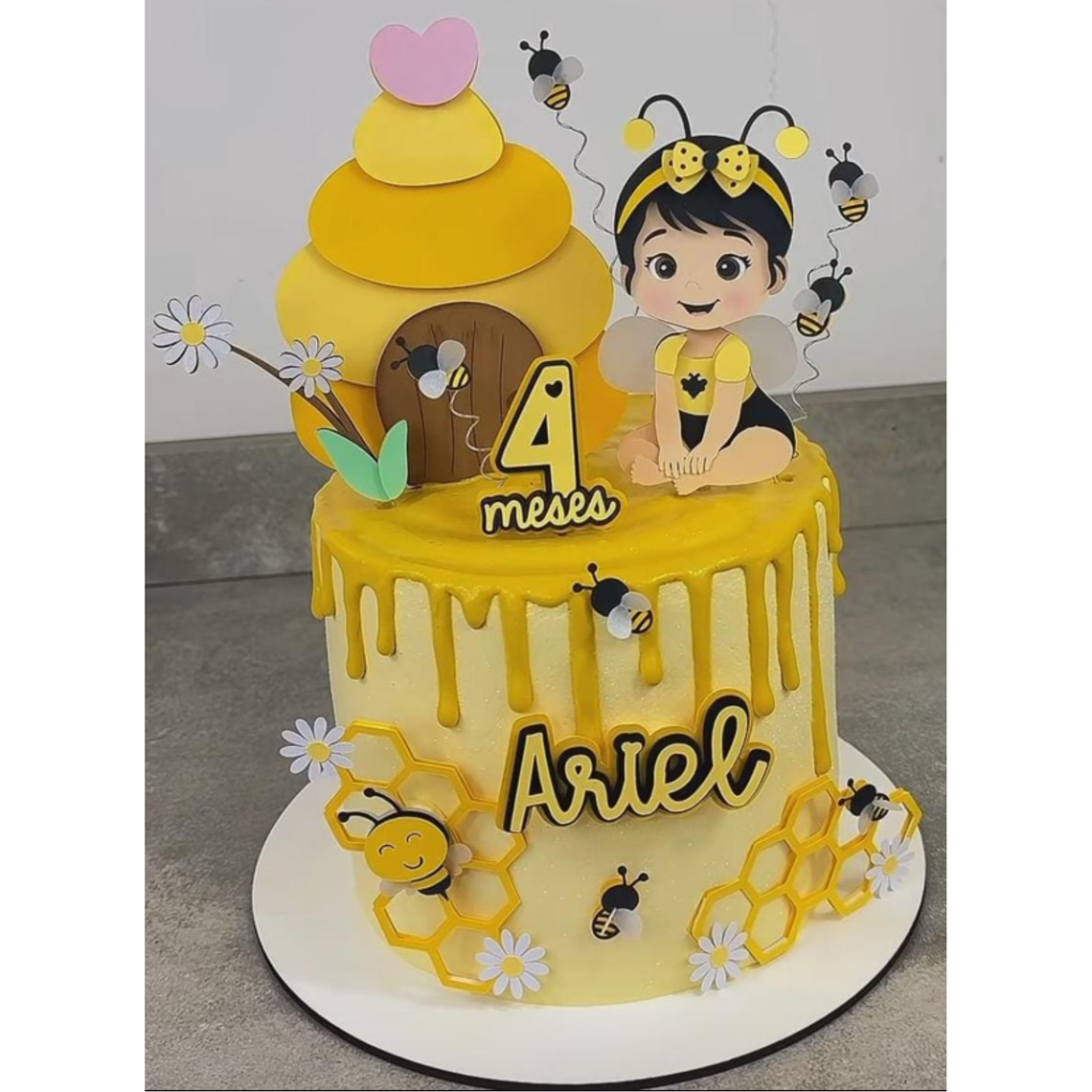 Arquivo Topo de Bolo Abelhinha 1