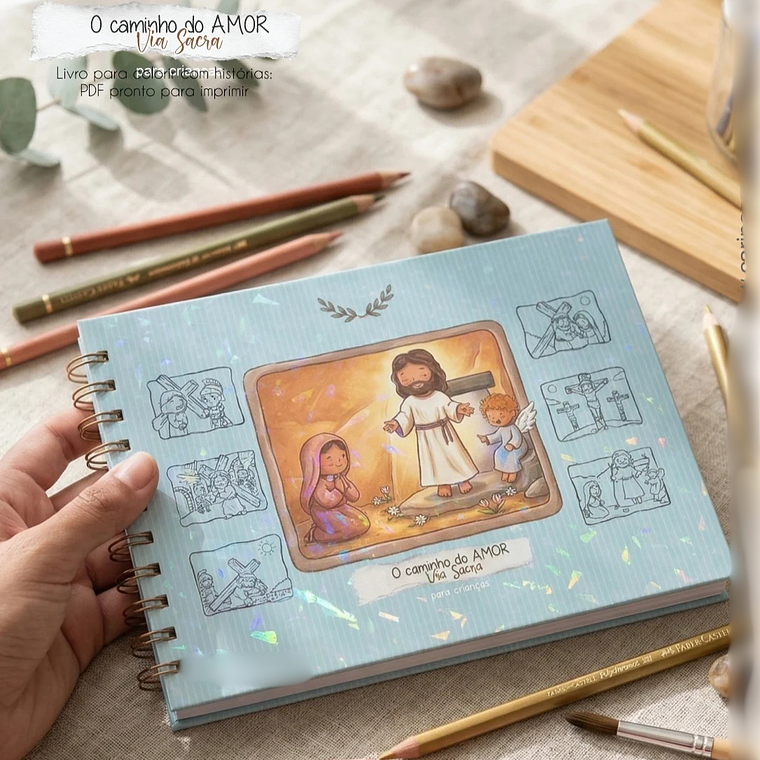 Arquivo Livro de Colorir: A caminho do AMOR Via Sacra para Crianças 1