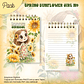 Arquivo Caderno Pautado A5+Bloquinho A6 Spring Sunflower Girl N9 - Thumbnail 3