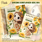 Arquivo Caderno Pautado A5+Bloquinho A6 Spring Sunflower Girl N10 - Thumbnail 1