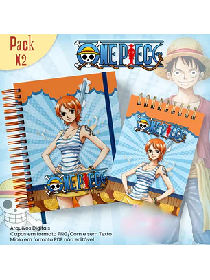 Arquivo Caderno Pautado A5+Bloquinho A6 One Piece N2