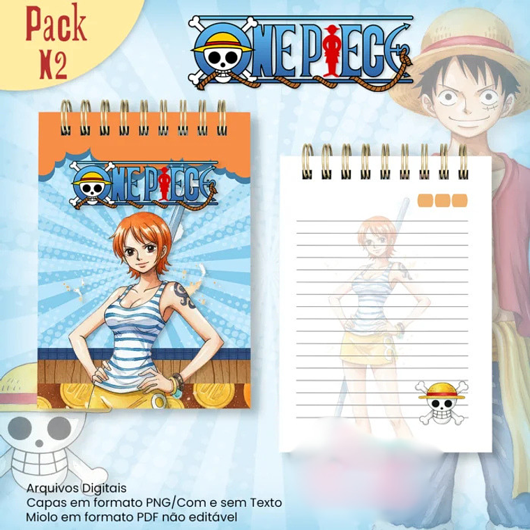 Arquivo Caderno Pautado A5+Bloquinho A6 One Piece N2 3