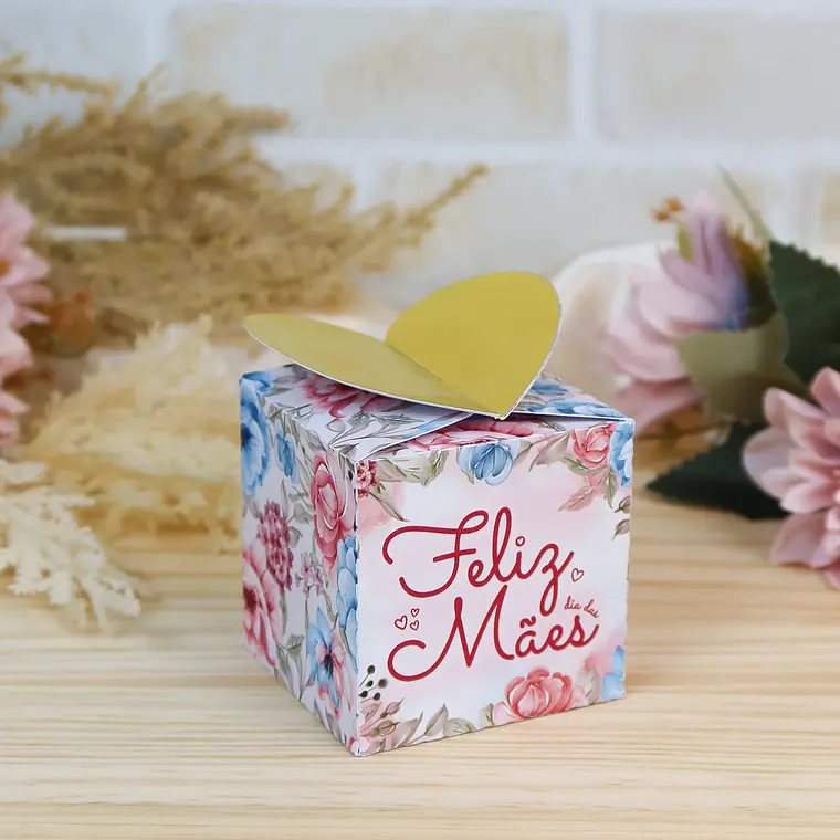 Arquivo de Corte Caixa para Bombom Coração - Dia das Mães 1