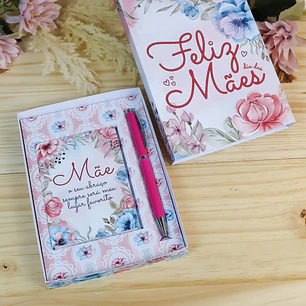 Arquivo Digital Caixa para Bloquinho e Caneta - Dia das Mães