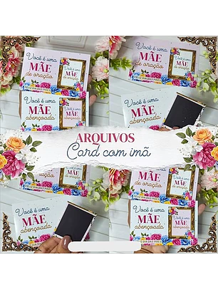 Arquivo Card com imã - Dia das Mães 2026
