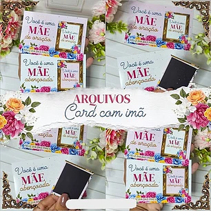 Arquivo Card com imã - Dia das Mães 2026