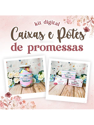Kit Digital Caixa e Pote de Promessas