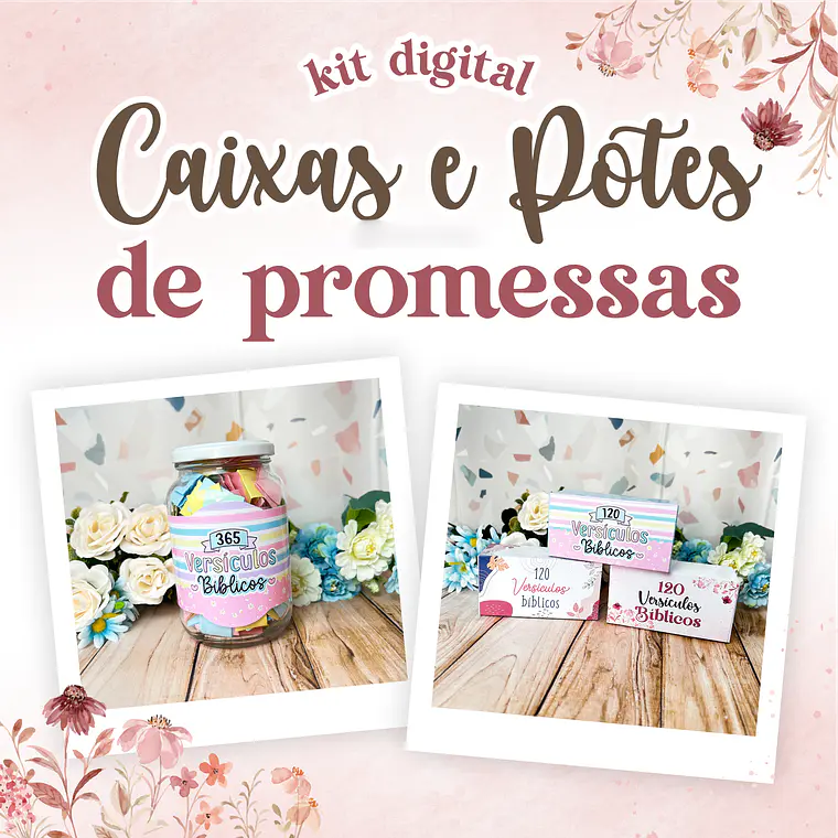 Kit Digital Caixa e Pote de Promessas 1