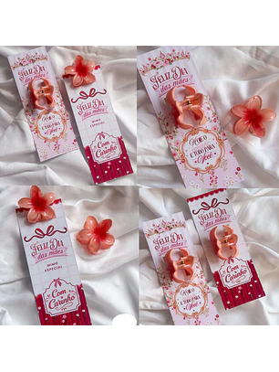 Card Para Presilha com Flor