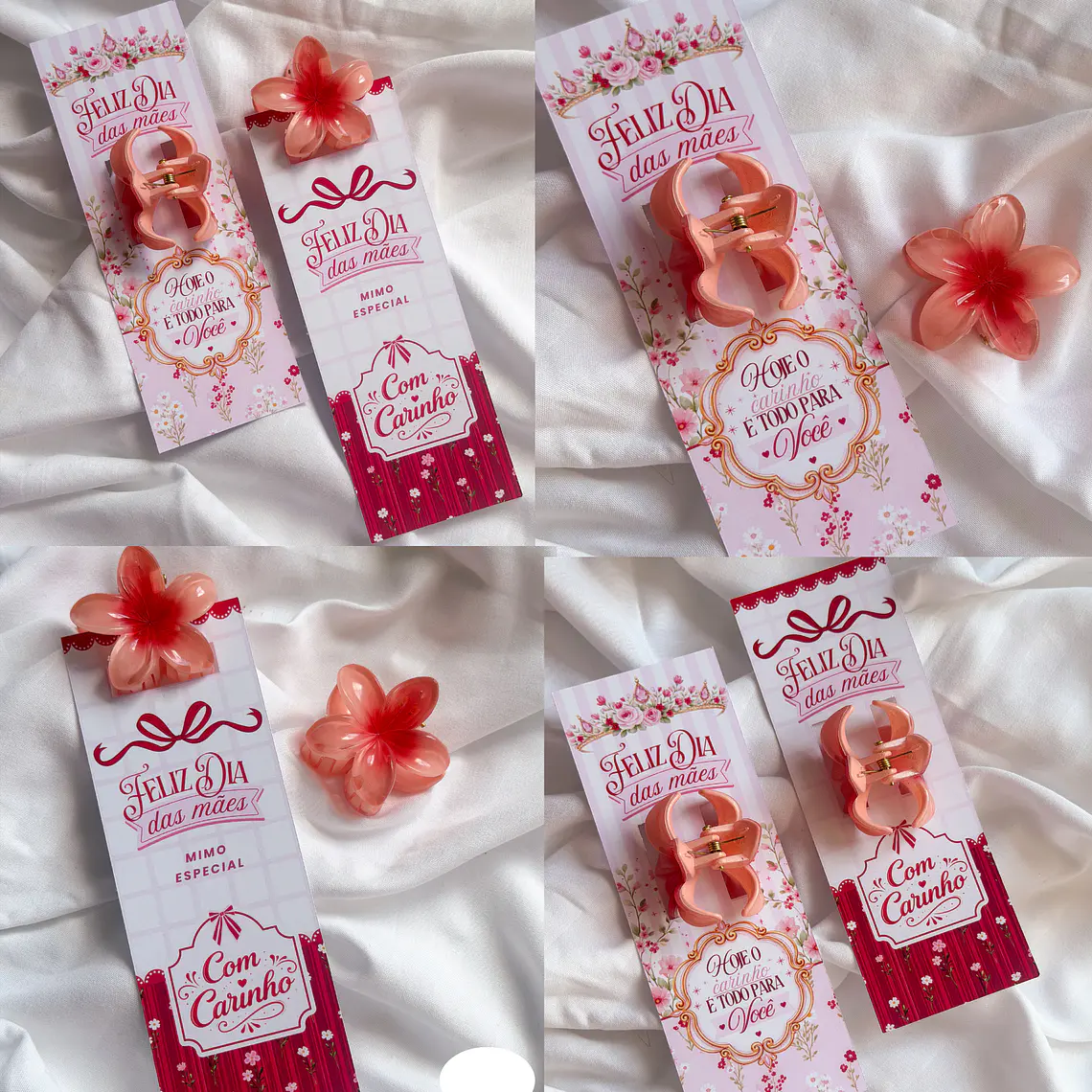 Card Para Presilha com Flor 1