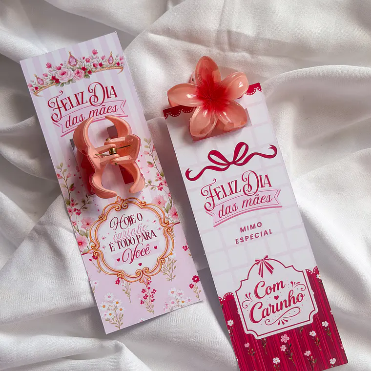 Card Para Presilha com Flor 3