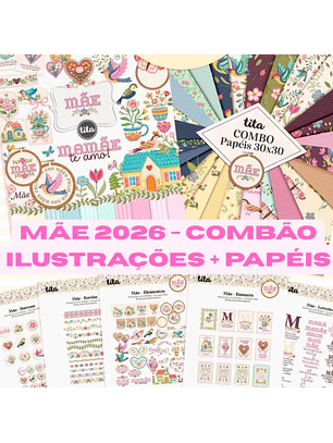 Mãe 2026 - Combão Ilustrações + Papéis