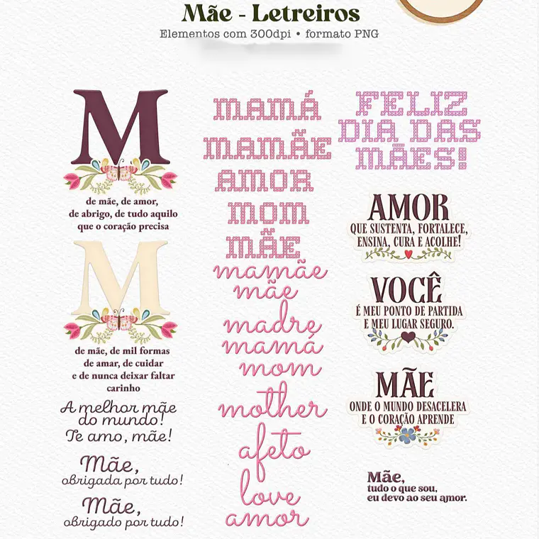 Mãe 2026 - Combão Ilustrações + Papéis 5