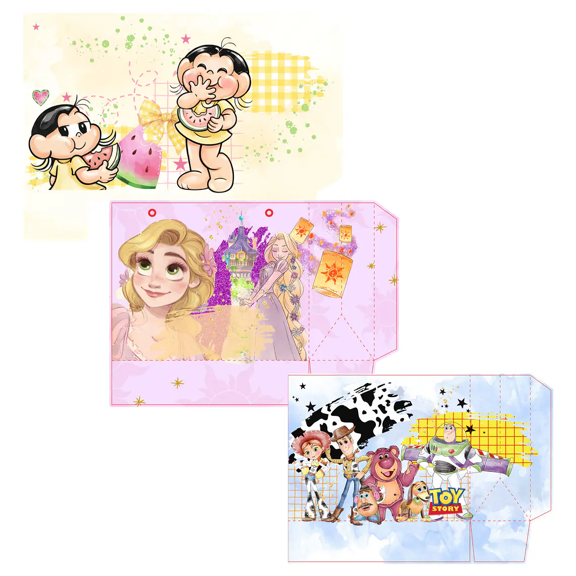 Arquivo de Corte Sacolinhas - 12 temas 2