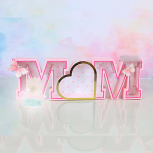 Arquivo de Corte Letreito 3D - MOM - Dia das Mães