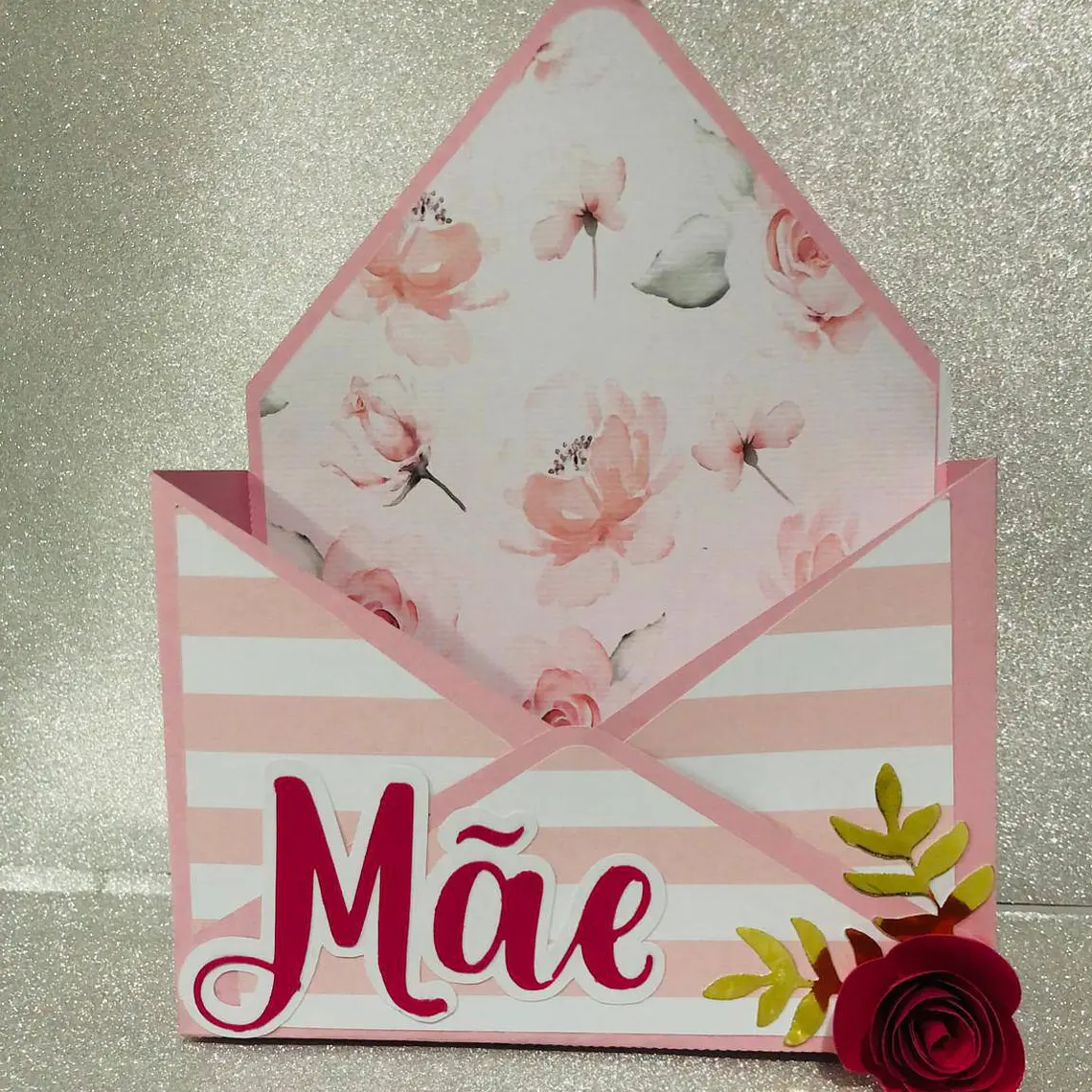 Arquivo de Corte Caixa Envelope Dia das Mães 1